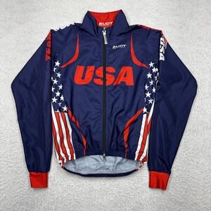 Rudy Project USA Cycling Jacket Windbreaker Stars Stripes Team USA Size XS